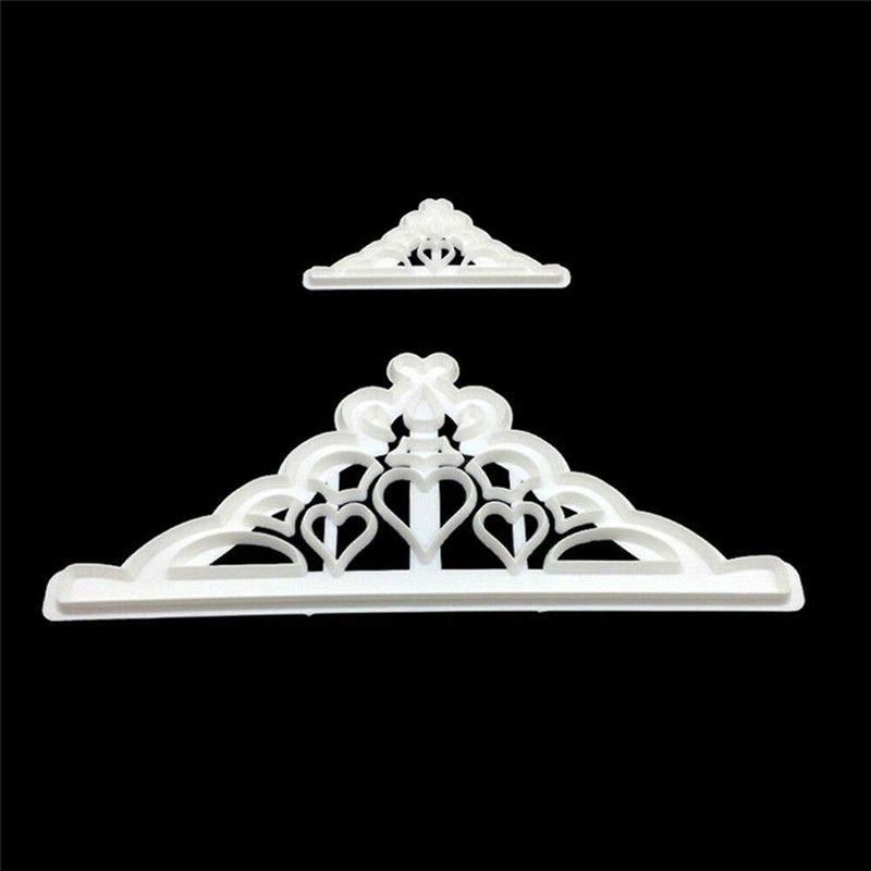 Wixine 2Pcs Crown Chocolate Mold Silicone Mold Fondant Pastry Baking Decor Tools - Image 4
